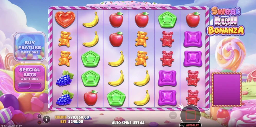 Sweet Rush Bonanza gameplay